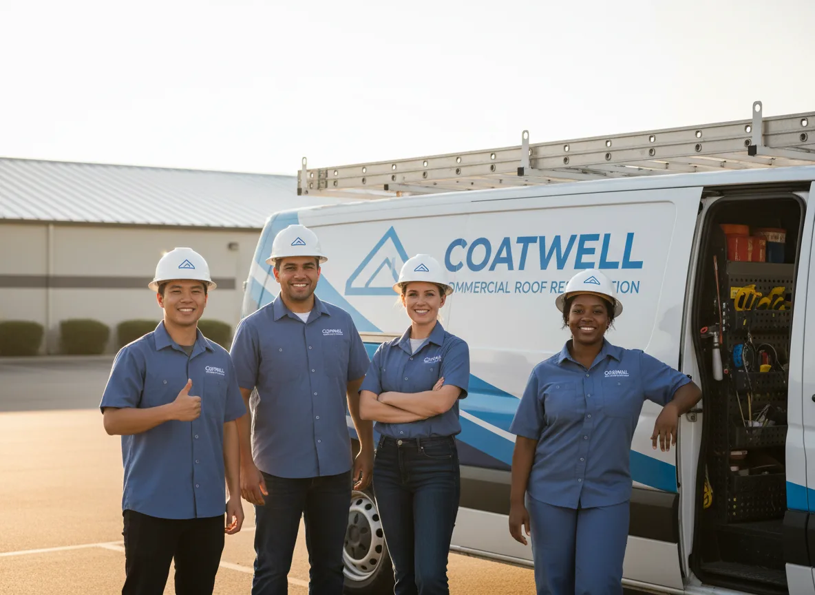 Commercial roof coating company in Voca, TX